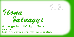 ilona halmagyi business card